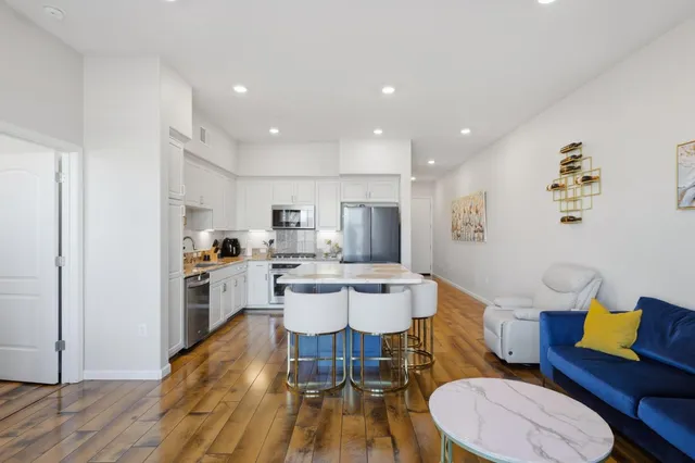 a view of kitchen with breakfast area