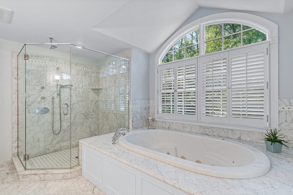 138 Hampshire Road Wellesley, MA 02481 - Photo 15 of 25 a bathroom with a bathtub and shower