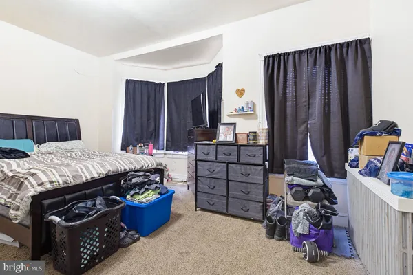 a view of a livingroom from a hallway