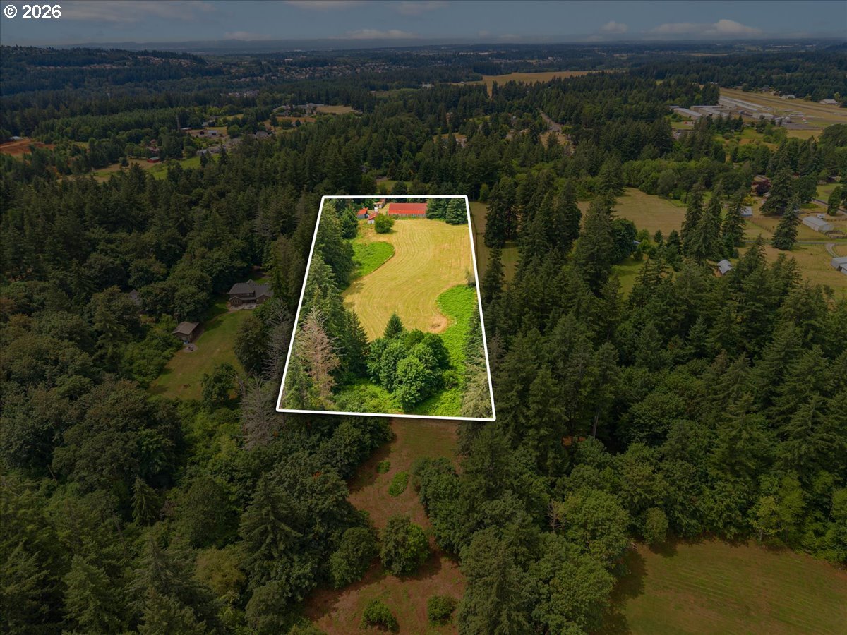27214 Northeast Robinson Road Camas, WA 98607 - Photo 19 of 24 an aerial view of a house with a yard