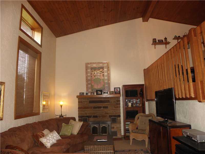 206 Susquehanna Road Monongahela, PA 15063 - Photo 2 of 25 Living Room. GORGEOUS Living Room w/ Soaring Planked Wood Ceilings, Log Burning Stone Fireplace w/ Ceramic Tile Base & Large Wood Trimmed Windows calling in the Natural Light!