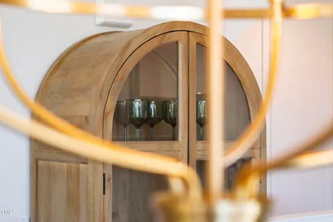 a view of balcony with furniture