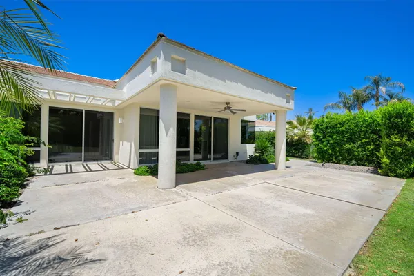 a view of a house with a patio