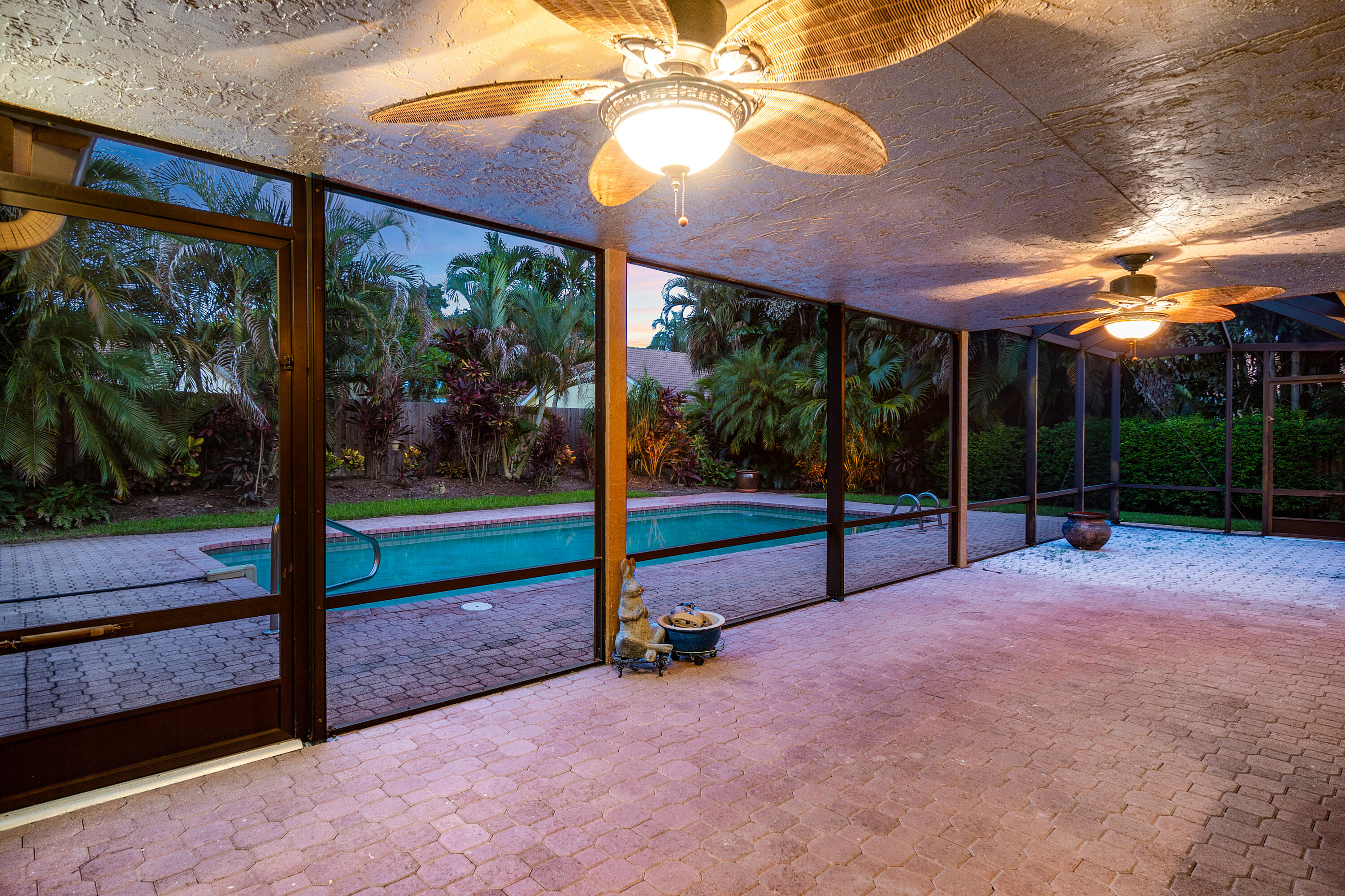 2305 Rabbit Hollowe Circle Delray Beach, FL 33445 - Photo 35 of 47 Rear Exterior Night View