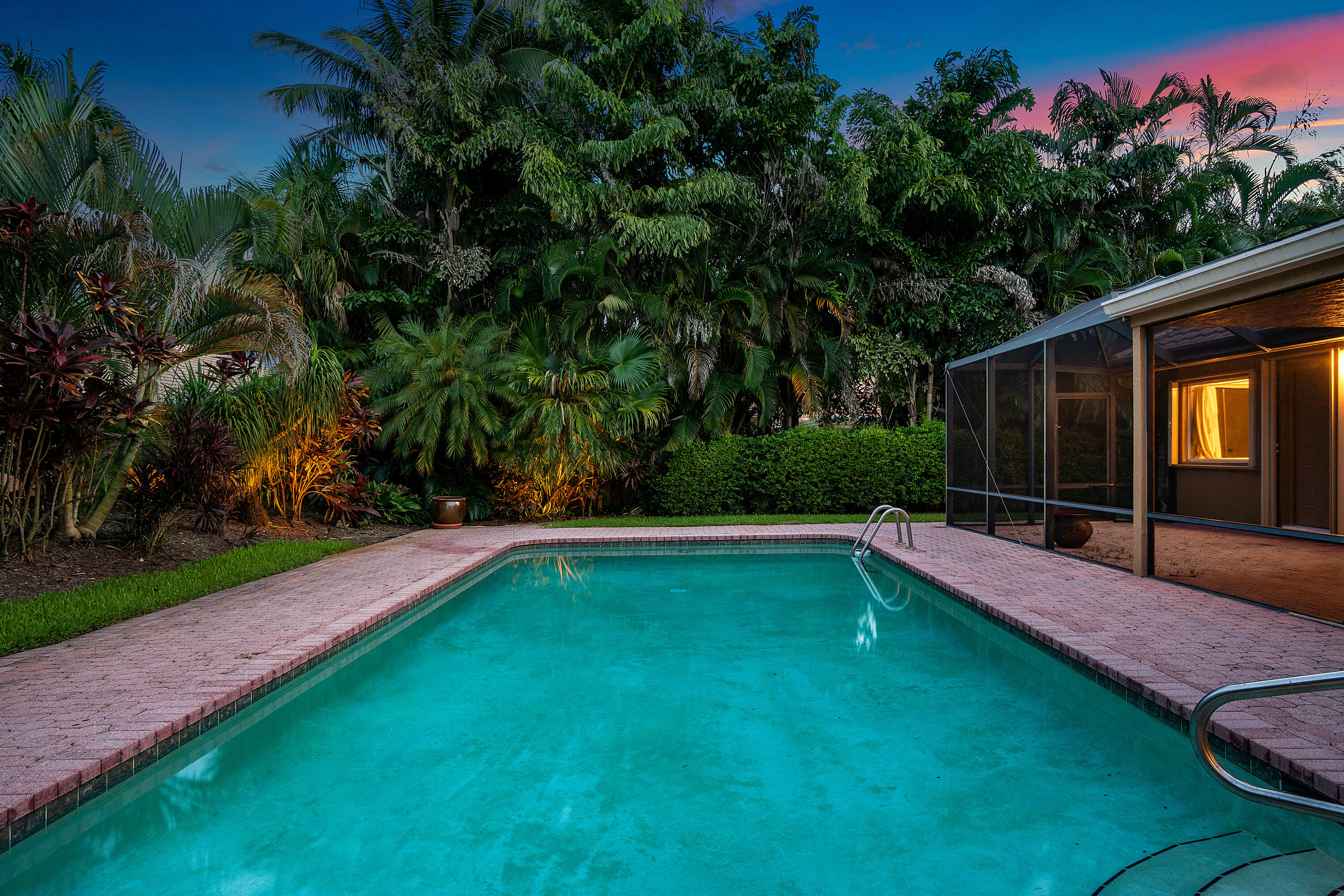 2305 Rabbit Hollowe Circle Delray Beach, FL 33445 - Photo 36 of 47 Rear Exterior Night View