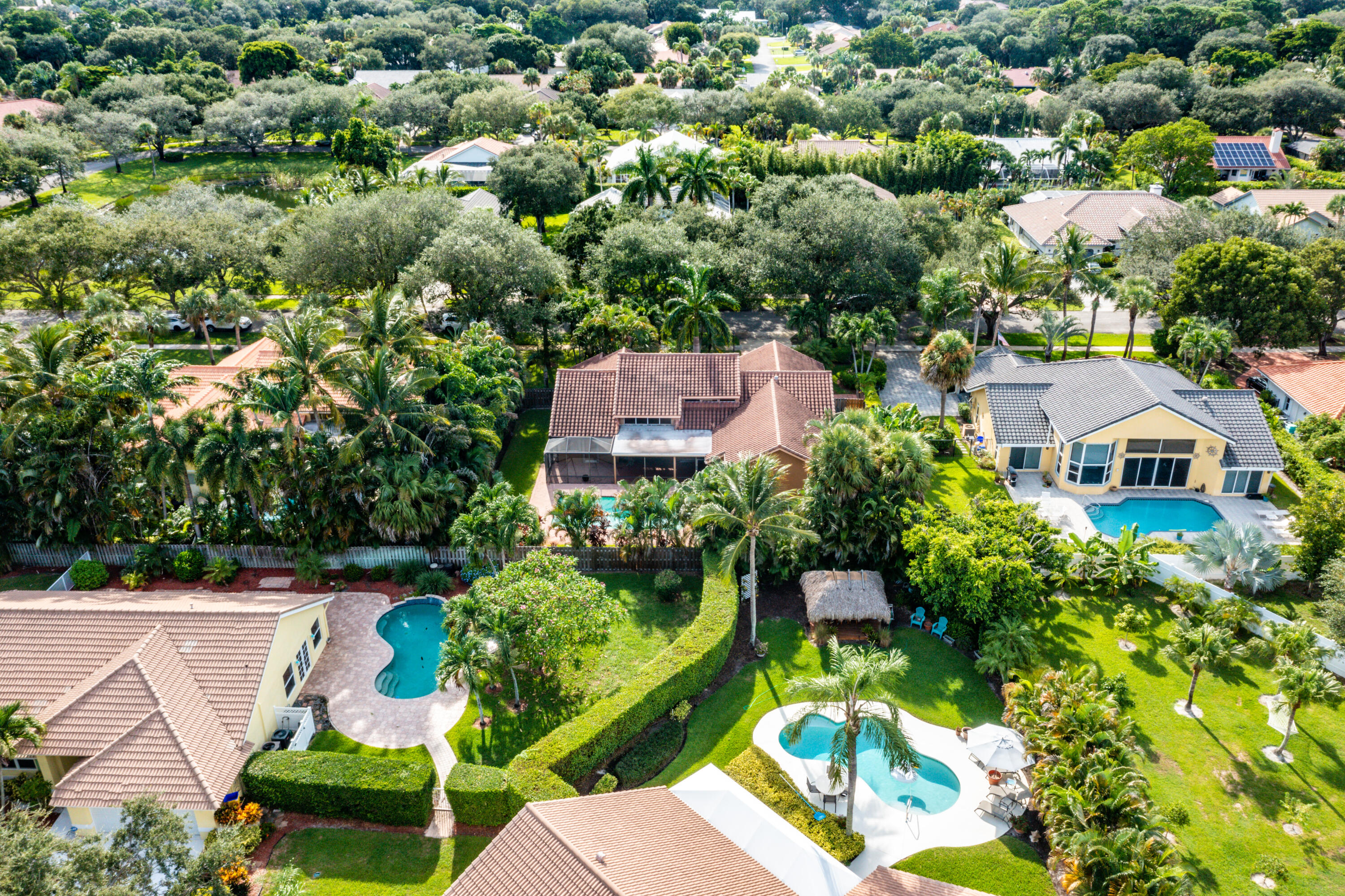 2305 Rabbit Hollowe Circle Delray Beach, FL 33445 - Photo 42 of 47 Aerial Looking West