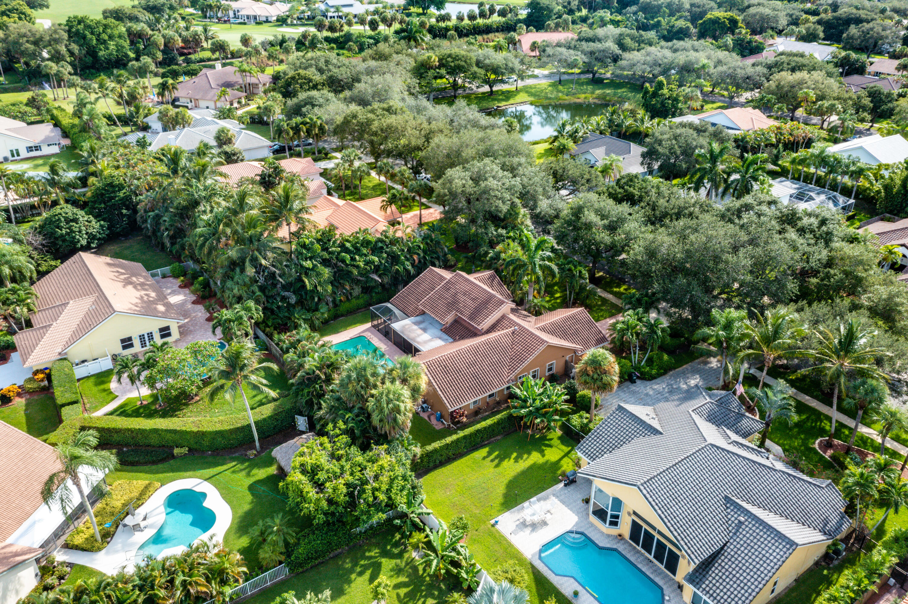 2305 Rabbit Hollowe Circle Delray Beach, FL 33445 - Photo 43 of 47 Aerial Looking South