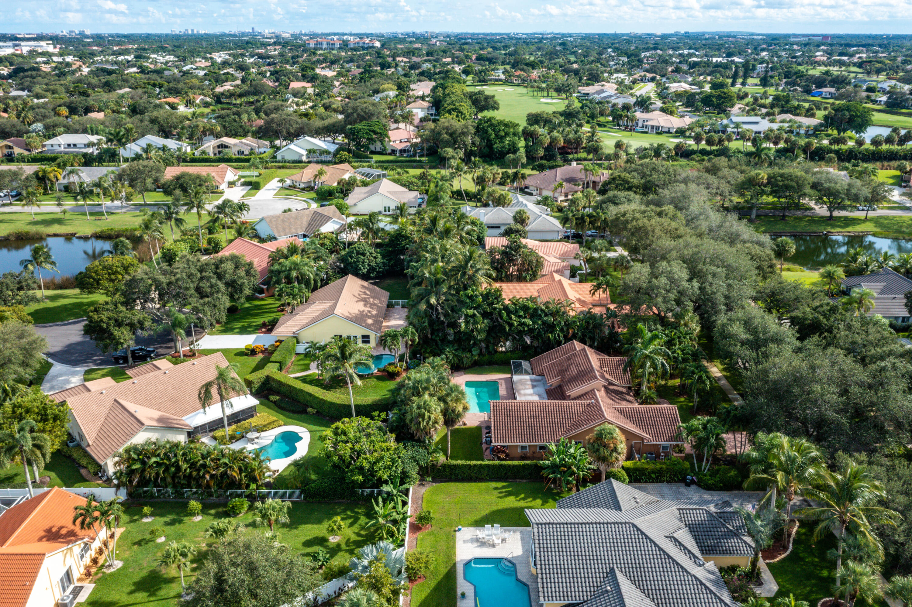 2305 Rabbit Hollowe Circle Delray Beach, FL 33445 - Photo 45 of 47 Aerial Looking South