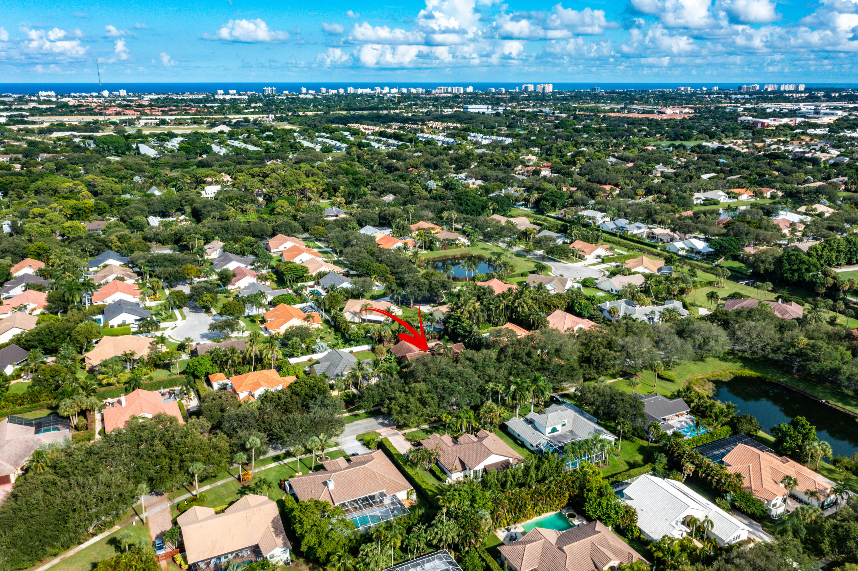 2305 Rabbit Hollowe Circle Delray Beach, FL 33445 - Photo 47 of 47 Aerial Looking East