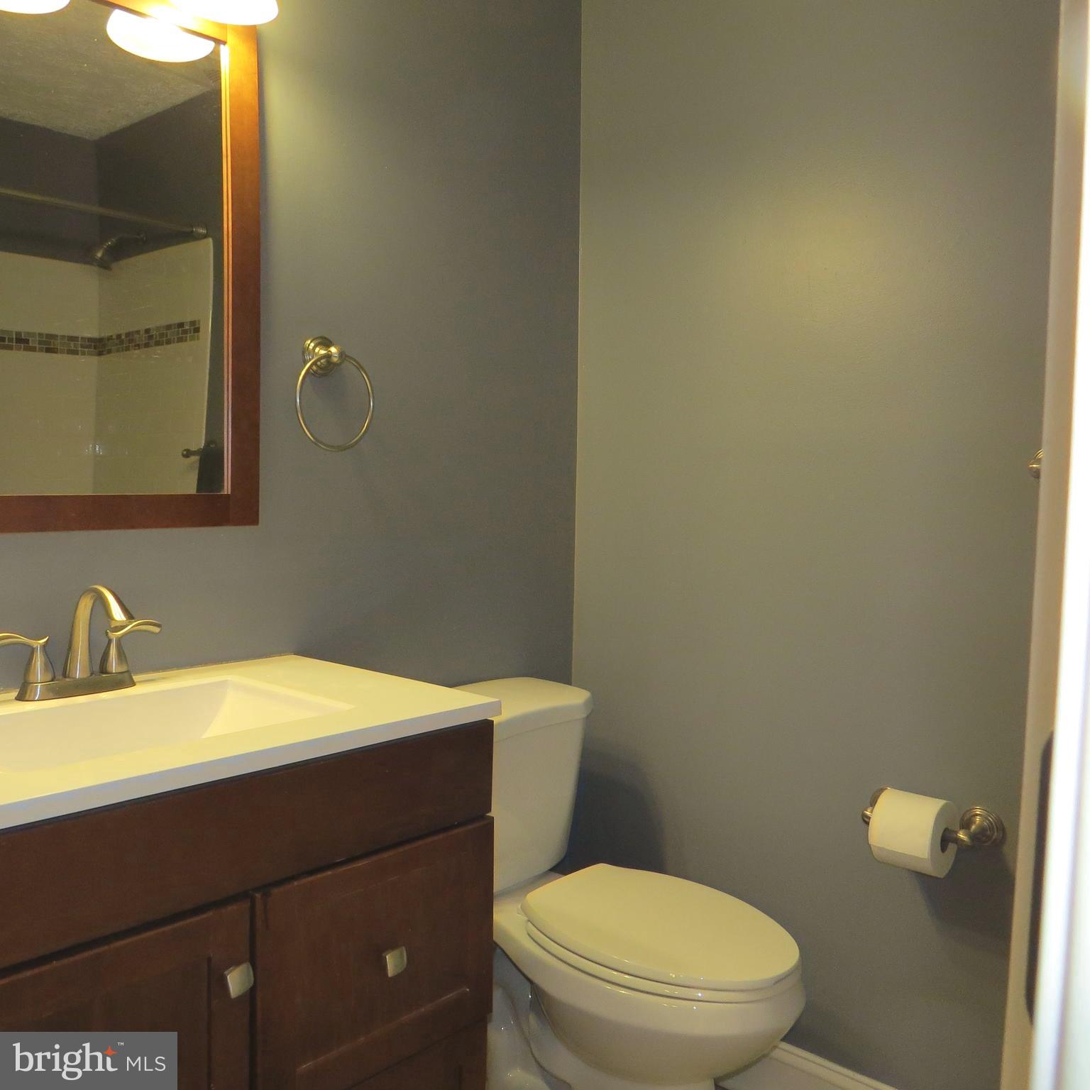 22 Hobb Court Perry Hall, MD 21128 - Photo 26 of 42 a bathroom with a sink a toilet and a mirror