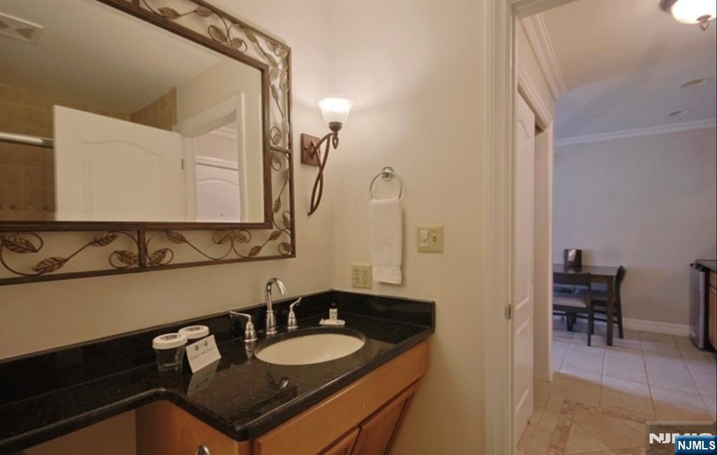 2 Chamonix Drive, Unit 427 Vernon, NJ 07462 - Photo 9 of 11 a bathroom with a sink and a mirror