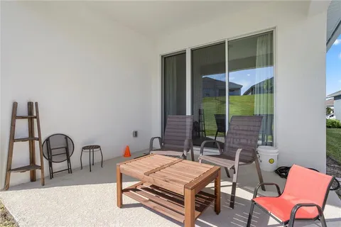a view of an outdoor sitting space
