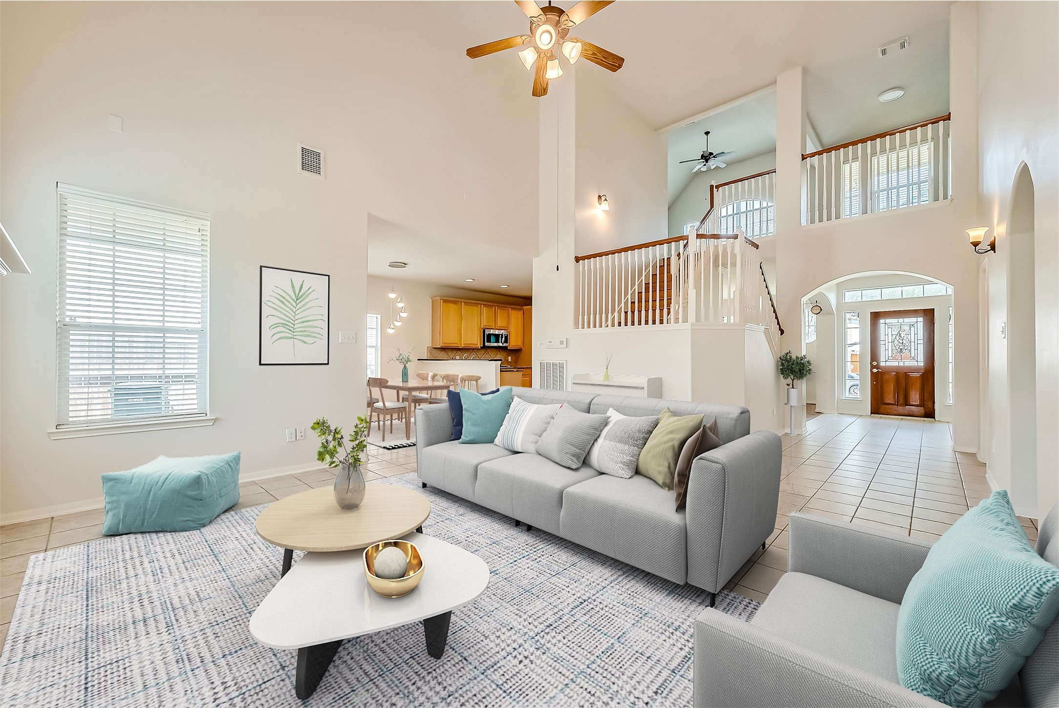 5506 Flower Grove Court Rosharon, TX 77583 - Photo 5 of 30 Staged- Full Open Concept Home view