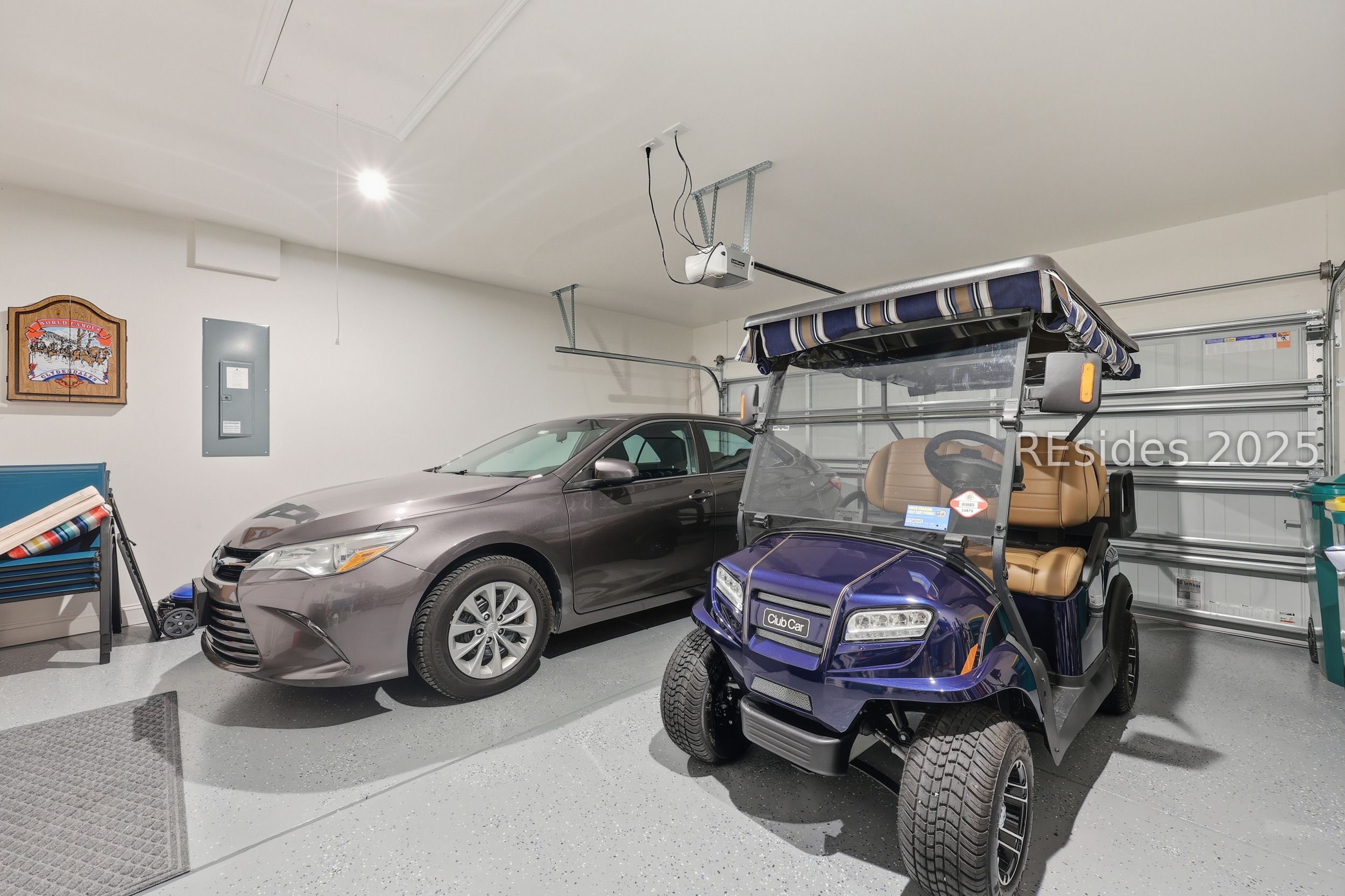 814 Aurora Way Hardeeville, SC 29936 - Photo 27 of 35 Finished Garage with Epoxy Flooring