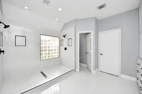 a view of walk in closet with window