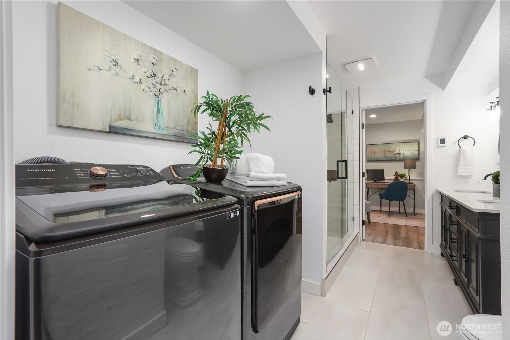 1822 171st Place Southeast Bothell, WA 98012 - Photo 20 of 36 a kitchen with a stove and a refrigerator