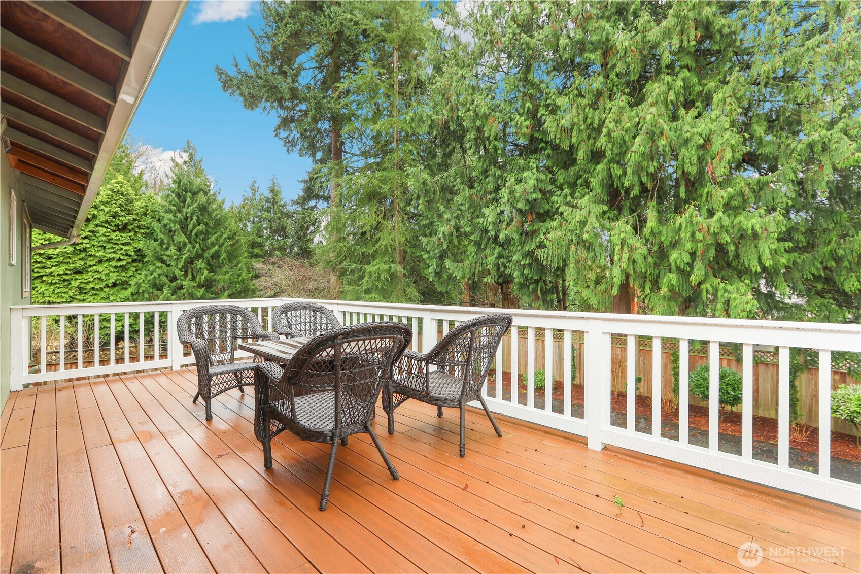 1822 171st Place Southeast Bothell, WA 98012 - Photo 21 of 36 a view of balcony with deck and wooden floor