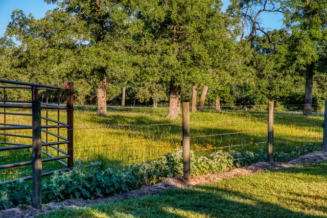 a view of a lake with a big yard