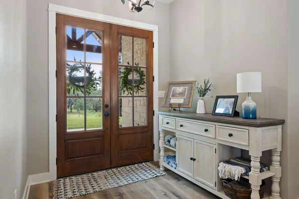 a room with a bed and a window