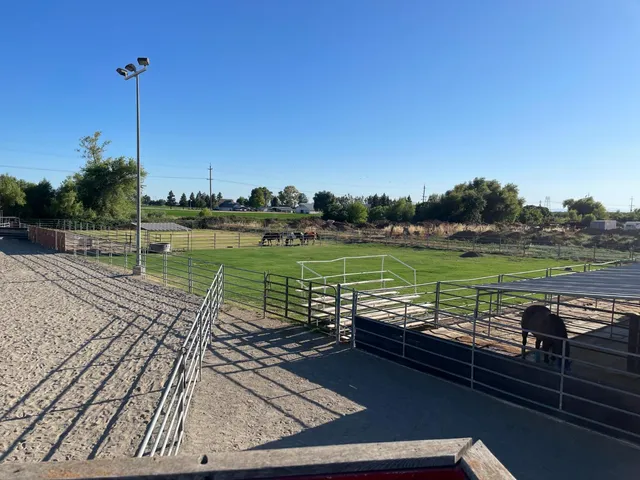 a living room with a couch and a stove
