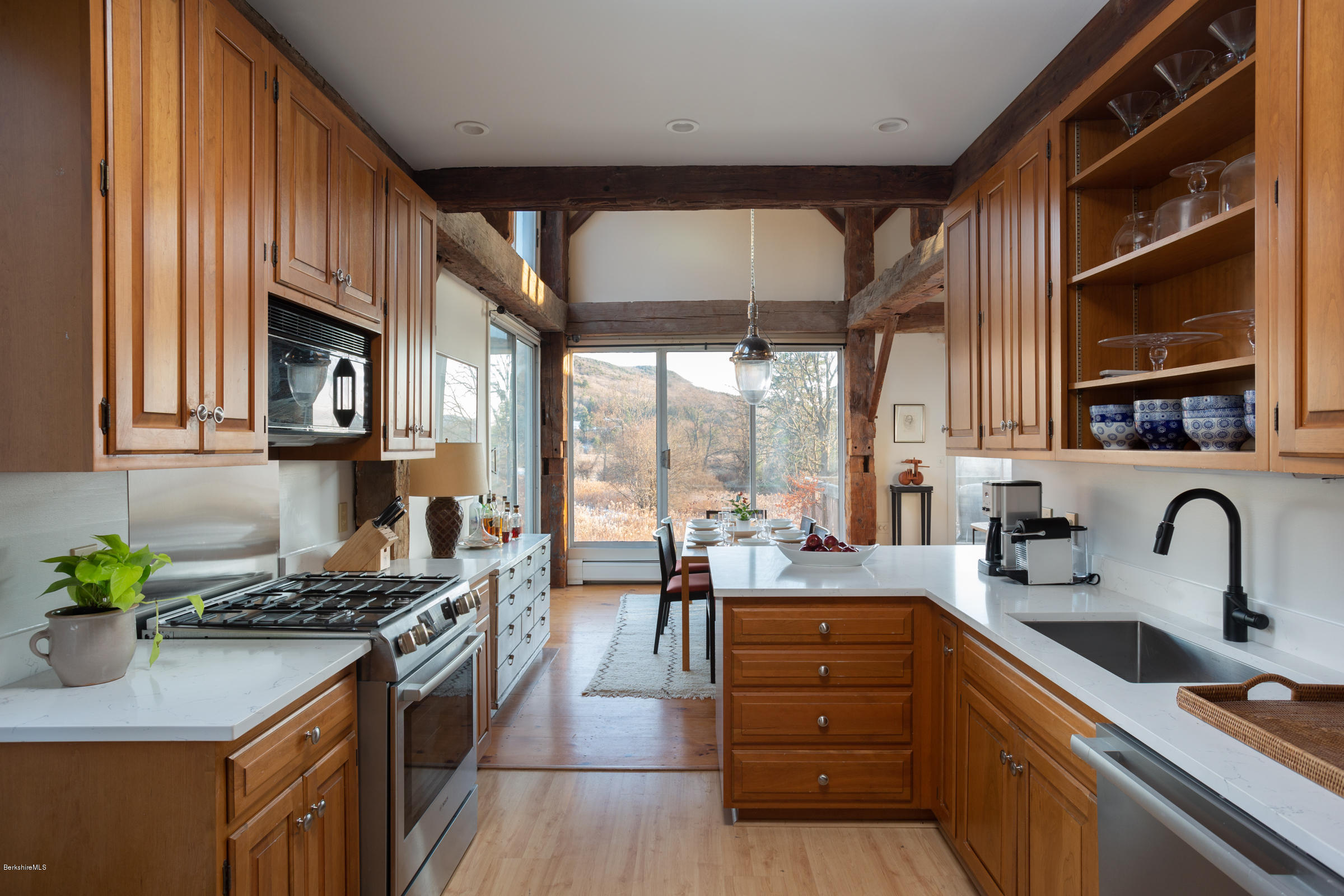 14 Ice Glen Road Stockbridge, MA 01262 - Photo 8 of 26 Kitchen open to Dining