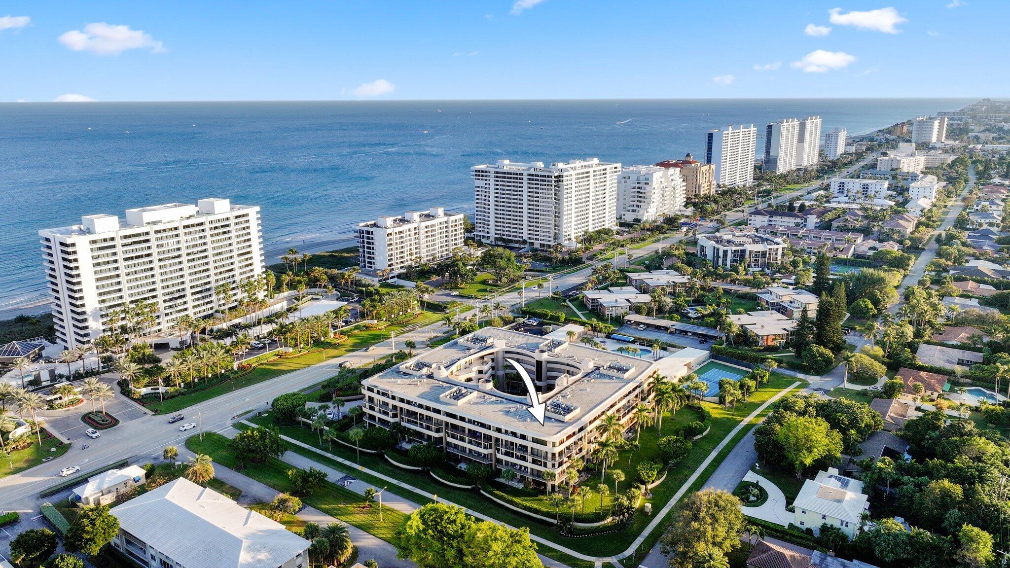 1401 South Ocean Boulevard, Unit 407 Boca Raton, FL 33432 - Photo 1 of 57 Primary Aerial
