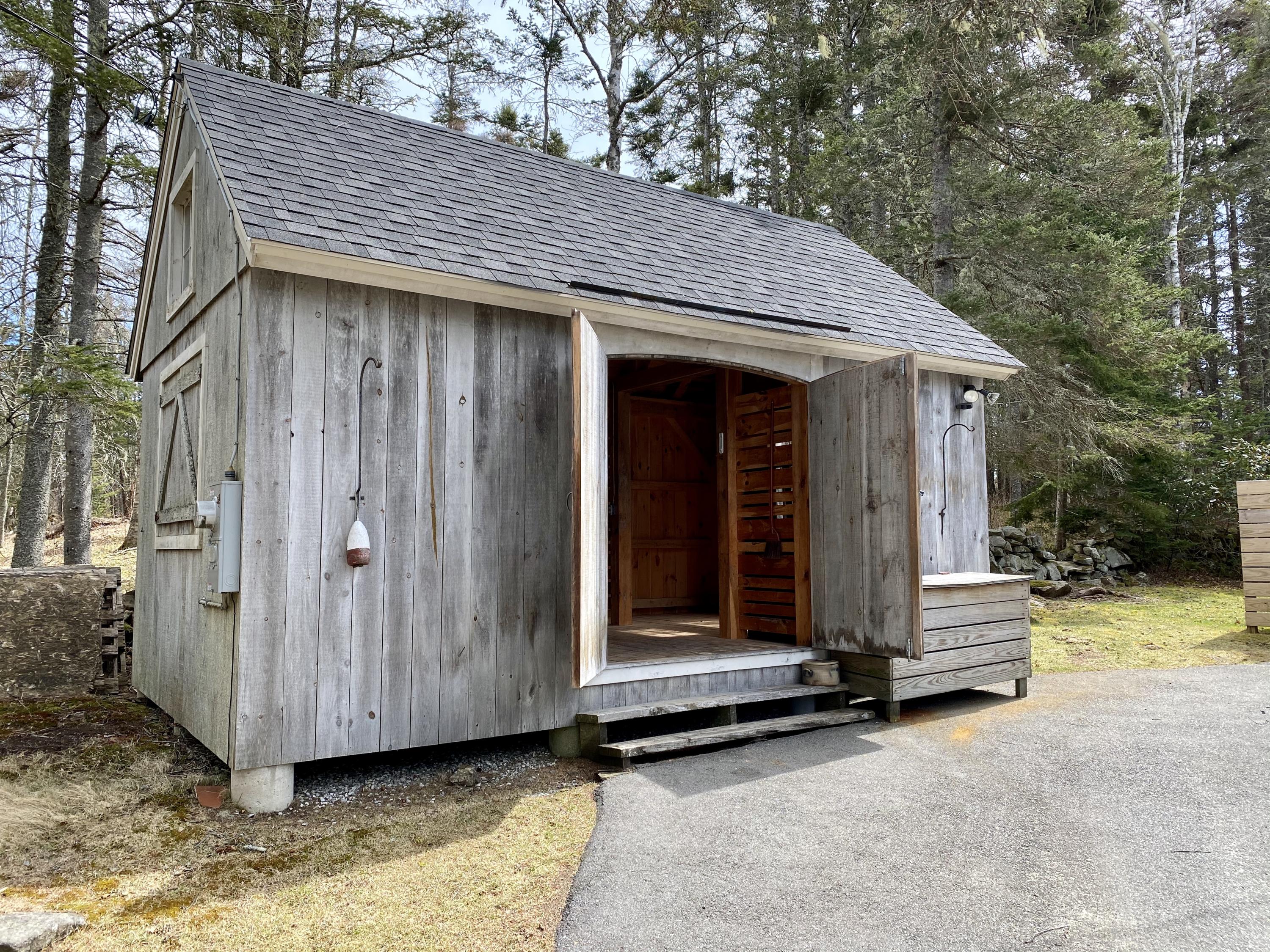 8 Ice House Cove Road Tenants Harbor, ME 04860 - Photo 51 of 82 Timber Frame Studio/Garden Shed