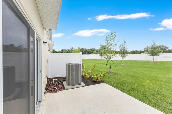 a view of a backyard with garden