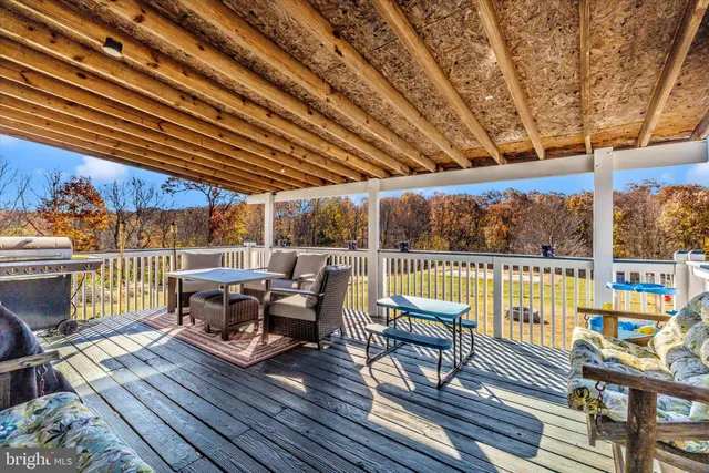 a outdoor space with furniture