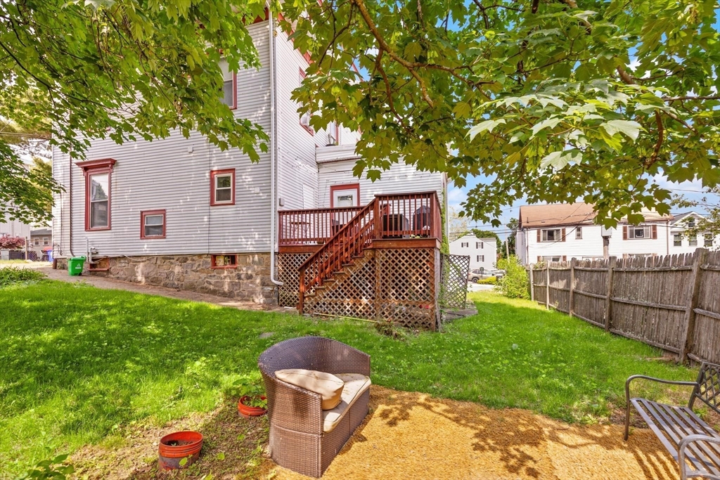 39 Union Street Boston, MA 02135 - Photo 27 of 33 a view of backyard with deck and garden