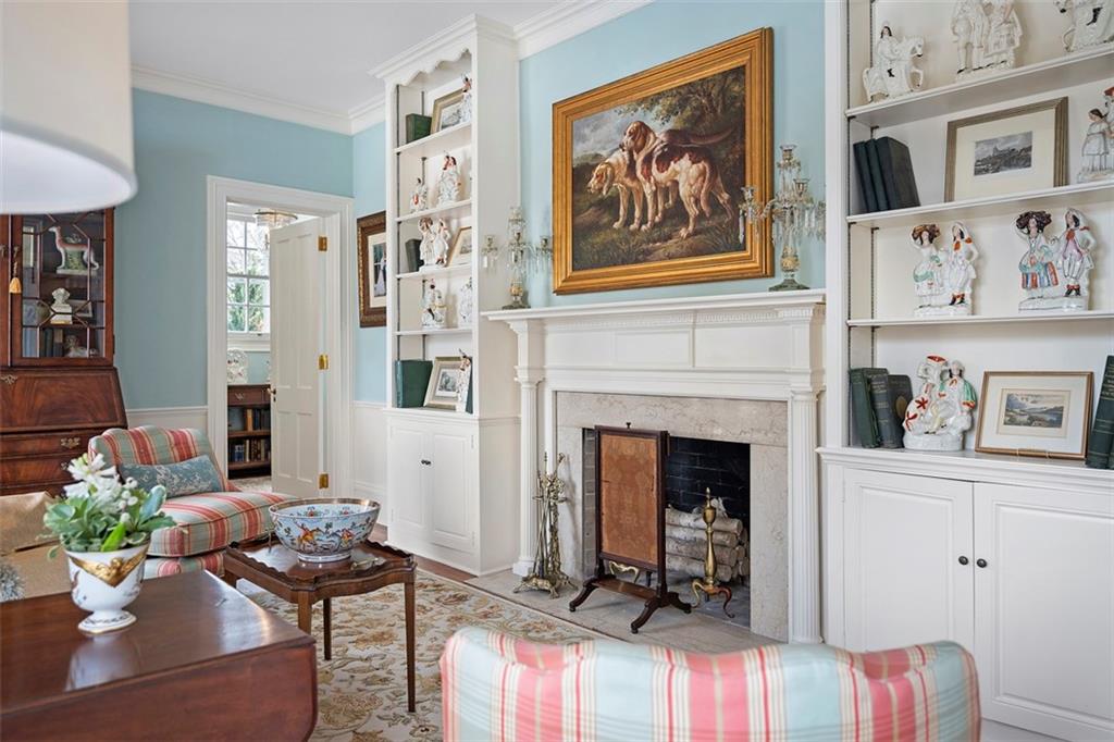 526 Scaife Road Sewickley, PA 15143 - Photo 25 of 50 a living room with furniture and a fireplace
