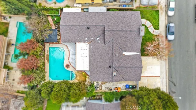 an aerial view of city