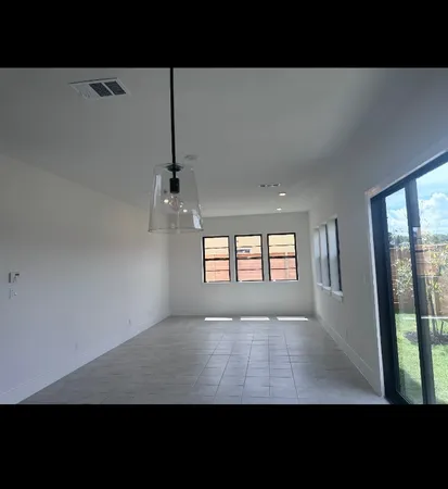 a view interior of a house with a window