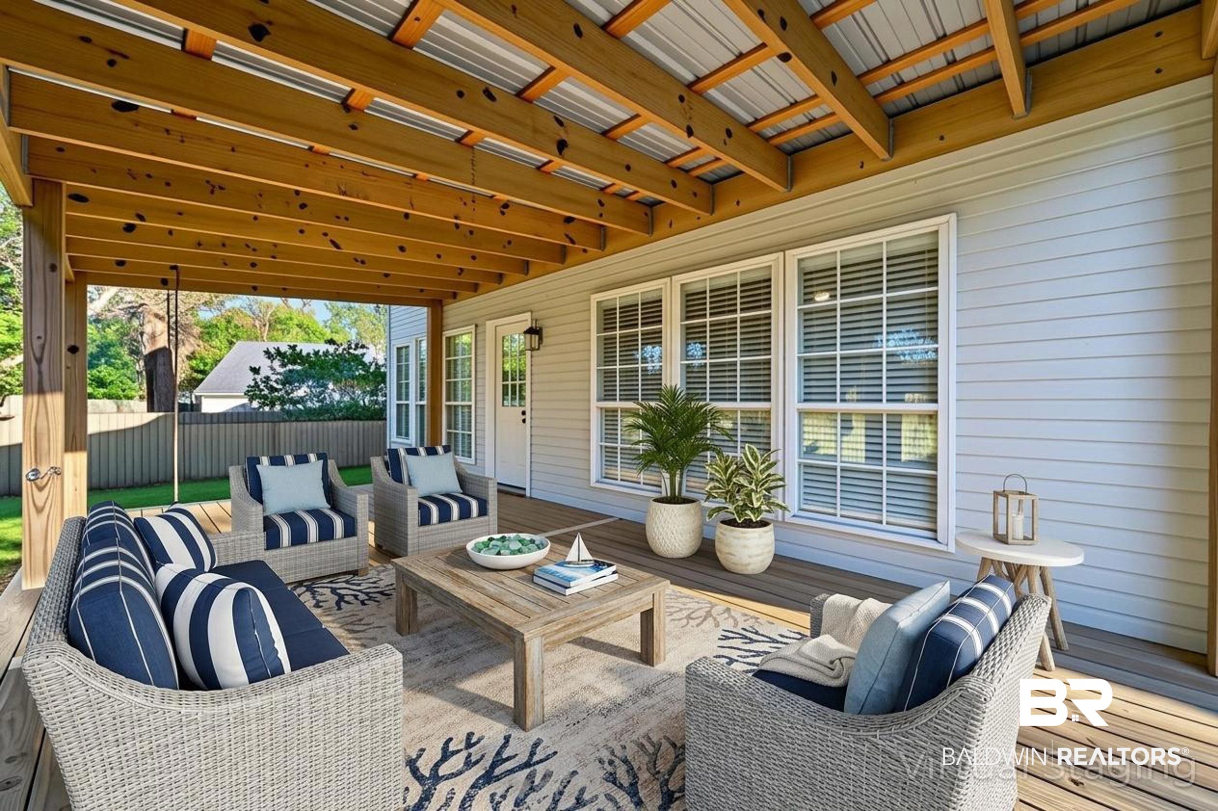 7050 Highpointe Place West Daphne, AL 36527 - Photo 37 of 66 Wooden deck featuring an outdoor lounge area and a patio area