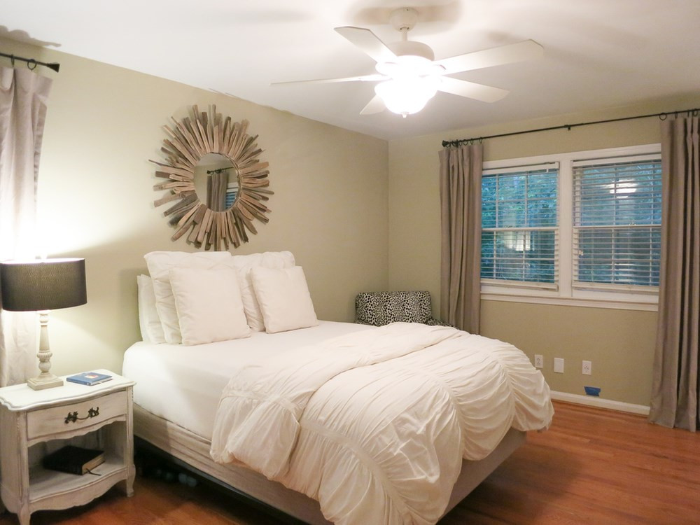 5215 Knollwood Road Raleigh, NC 27609 - Photo 20 of 30 Upstairs, the spacious Master Bedroom w/CF & 2 closets has private access to the updated Hall Bath. Master Bedroom