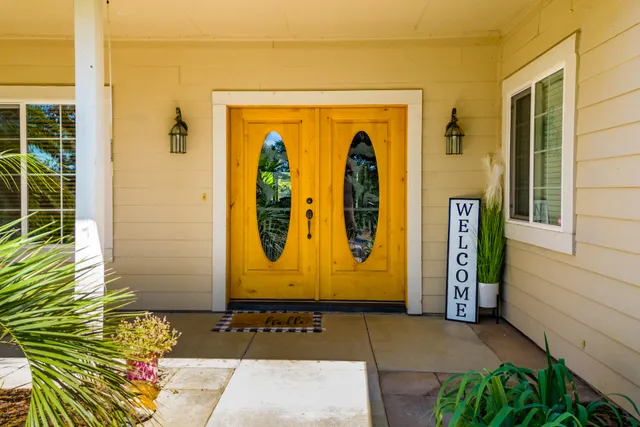 a front door view of a house