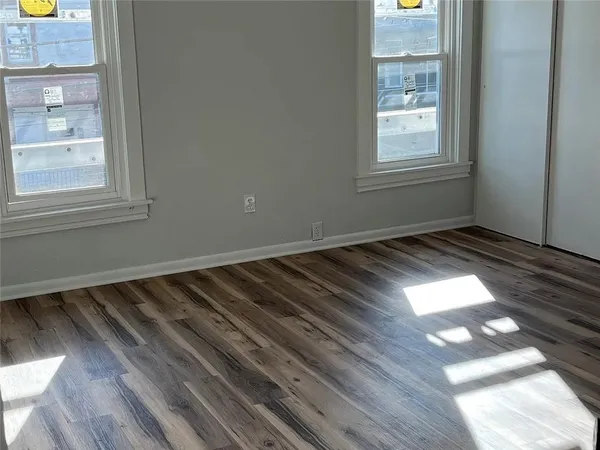 a view of an empty room and window