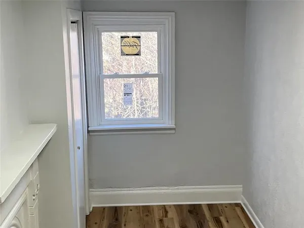 a small space with a window