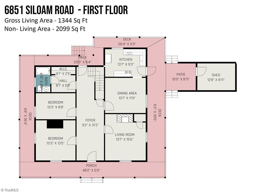 6851 Siloam Road Siloam, NC 27047 - Photo 25 of 25 Floorplan