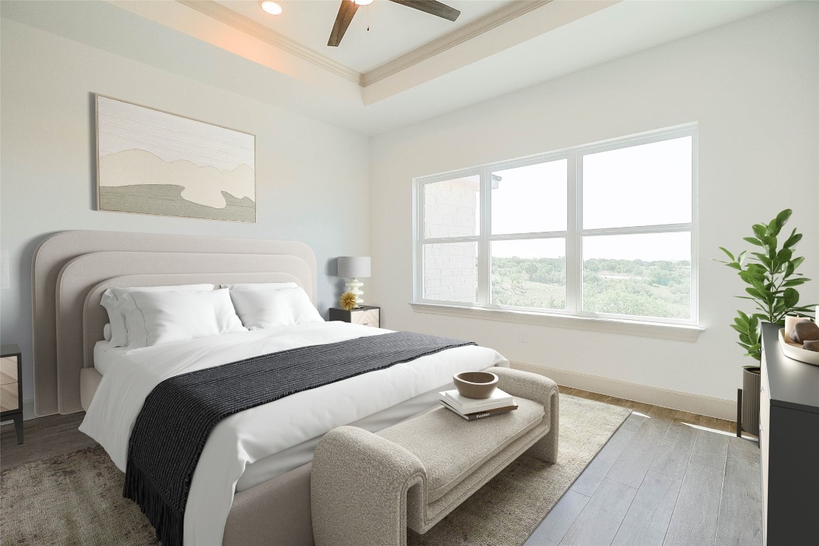 289 Star Grass, Unit B Spring Branch, TX 78070 - Photo 5 of 15 a bedroom with bed and a window