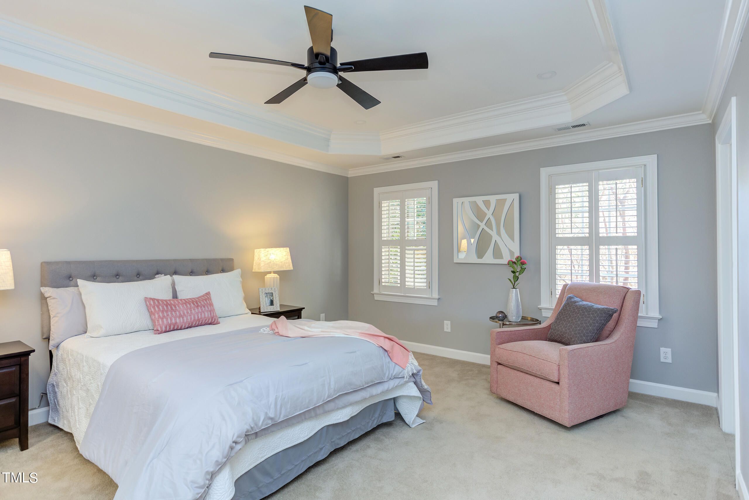 737 Loch Highlands Drive Raleigh, NC 27606 - Photo 40 of 85 a bedroom with bed couch and window