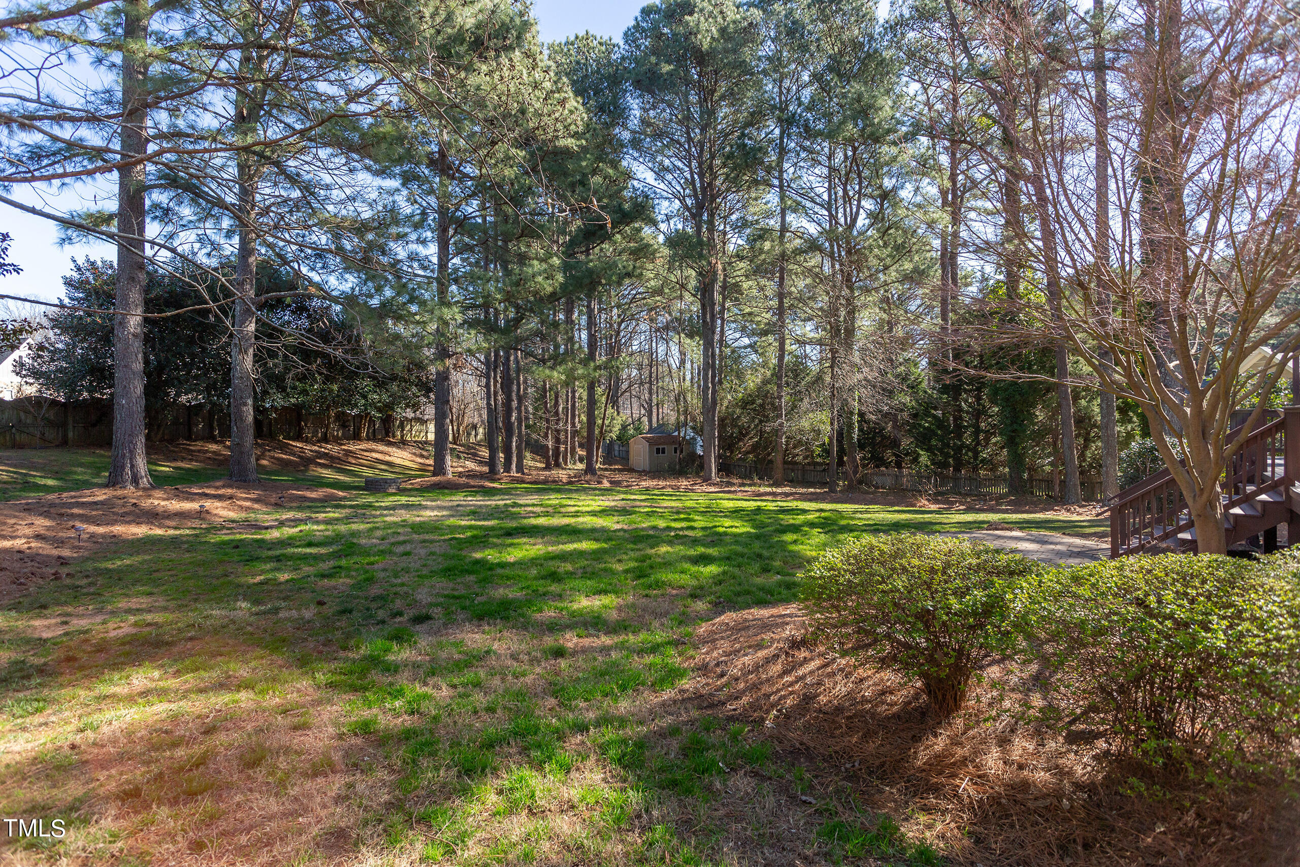 737 Loch Highlands Drive Raleigh, NC 27606 - Photo 71 of 85 a view of backyard with green space
