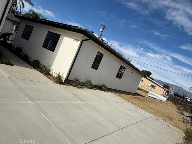 a front view of a building with entryway