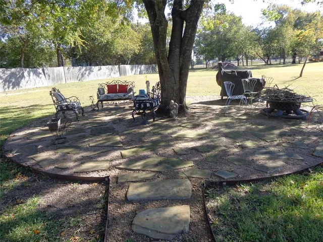 a view of outdoor space with garden