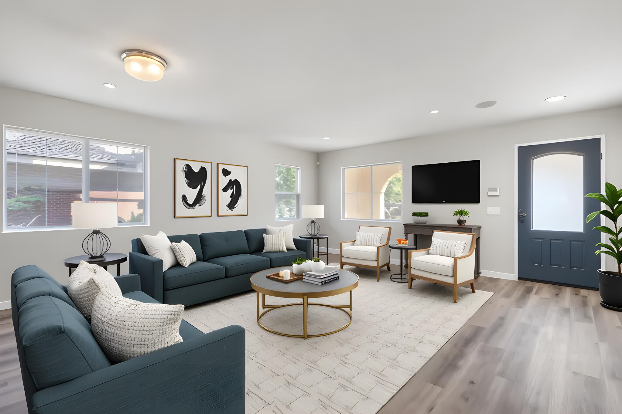 41970 Pacific Grove Way Temecula, CA 92591 - Photo 3 of 54 a living room with furniture flat screen tv and wooden floor