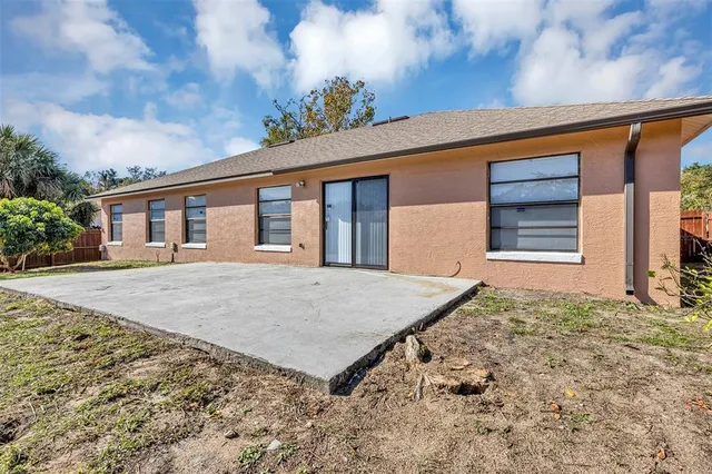 a house view with a garden space