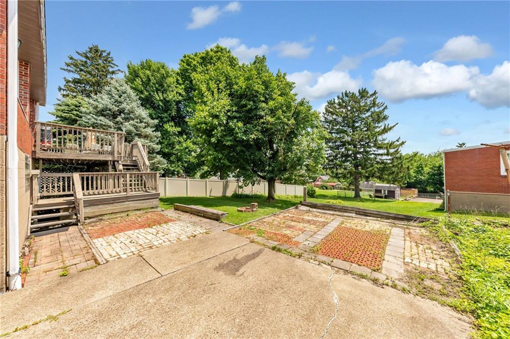 1017 McCoy Road McKees Rocks, PA 15136 - Photo 33 of 33 a view of a backyard with a garden