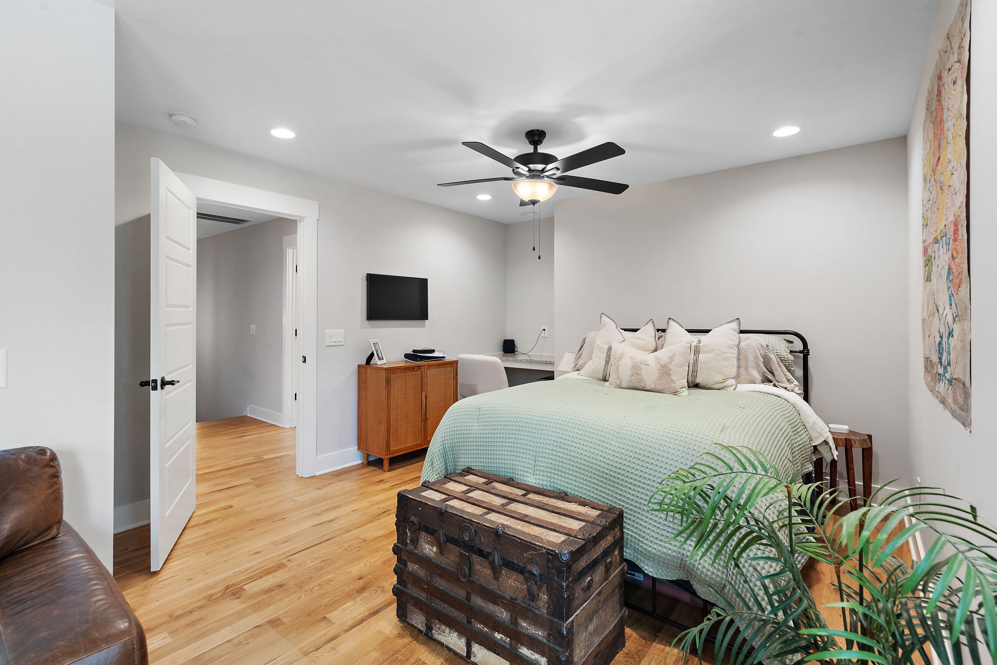 167 South Garner Street Springfield, TN 37172 - Photo 23 of 37 a spacious bedroom with a bed and a view of bathroom