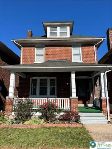 a front view of a house