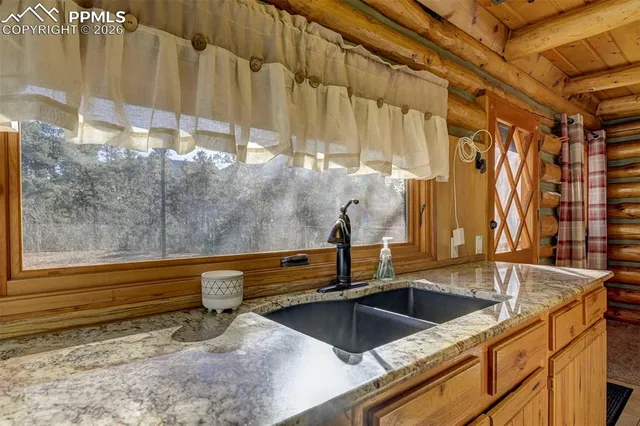 a view of room with stairs